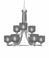 Paramount 9 Light Up Chandelier 27.25 Inch Tall X 31.5 Inch Wide by Toltec - 3409-BN-4612