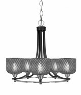 Paramount 5 Light Up Chandelier 20 Inch Tall and 23.5 Inch Wide by Toltec - 3405-BN-4612