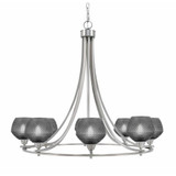Paramount 8 Light Up Chandelier 28.75 Inch Tall X 32.75 Inch Wide by Toltec - 3408-BN-4622