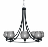 Paramount 8 Light Up Chandelier 28.75 Inch Tall X 32.5 Inch Wide by Toltec - 3408-BN-4602