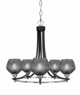 Paramount 5 Light Up Chandelier 20 Inch Tall and 24 Inch Wide by Toltec - 3405-BN-4622