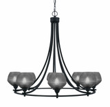 Paramount 8 Light Up Chandelier 28.75 Inch Tall X 32.75 Inch Wide by Toltec - 3408-BN-4622