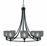 Paramount 8 Light Up Chandelier 28.75 Inch Tall X 33.25 Inch Wide by Toltec - 3408-BN-4612