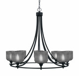 Paramount 8 Light Up Chandelier 28.75 Inch Tall X 33.25 Inch Wide by Toltec - 3408-BN-4612