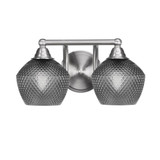 Paramount 2 Light Bath Bar 7.5 Inch Tall and 14.25 Inch Length by Toltec - 3422-BN-4622