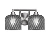 Paramount 2 Light Bath Bar 7.5 Inch Tall and 14.25 Inch Length by Toltec - 3422-BN-4612