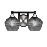 Paramount 2 Light Bath Bar 7.5 Inch Tall and 14.25 Inch Length by Toltec - 3422-MBBN-4622