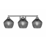 Paramount 3 Light Bath Bar 7.5 Inch Tall and 22.75 Inch Length by Toltec - 3423-BN-4622