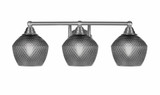 Paramount 3 Light Bath Bar 7.5 Inch Tall and 22.75 Inch Length by Toltec - 3423-BN-4622