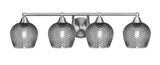 Paramount 4 Light Bath Bar 7.5 Inch Tall and 31 Inch Length by Toltec - 3424-BN-4602