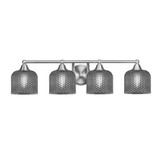 Paramount 4 Light Bath Bar 7.5 Inch Tall and 31 Inch Length by Toltec - 3424-BN-4612
