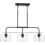 3 Light Metal Oversized Linear Pendant 36 Inch Tall by Homeplace - 838435