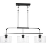3 Light Metal Oversized Linear Pendant 36 Inch Tall by Homeplace - 838435