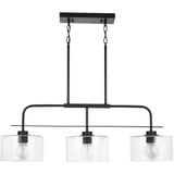 3 Light Metal Oversized Linear Pendant 36 Inch Tall by Homeplace - 838435