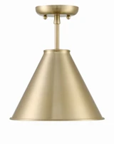 Lincoln 1 Light 11 Inch Wide Semi Flush Mount by Lumanity - L090-0038