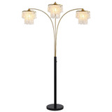 Luminary 3 Light Arc Floor Lamp 90 Inch Tall and 55 Inch Wide by Brio - LAS903