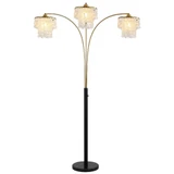 Luminary 3 Light Arc Floor Lamp 90 Inch Tall and 55 Inch Wide by Brio - LAS903