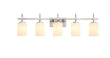 Jasper 5 Light Bath Vanity 10 Inch Tall and 29.25 Inch Wide by Brio - JAA805-W