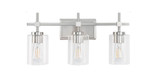 Jasper 3 Light Bath Vanity 7.9 Inch Tall and 31.5 Inch Wide by Brio - JAA803