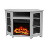 1400W 4777 BTU Electric Fireplace TV Stands Console Table by Parrot Uncle - BBHA220-47-SF105-18G