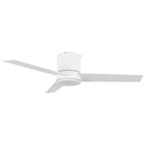 3 Blade Flush Ceiling Fan with Light Kit 48 Inch Wide by Parrot Uncle - F6298