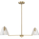 Anya 2 Light Linear Pendant 9.13 Inch Tall and 7.13 Inch Wide by Progress - A400006