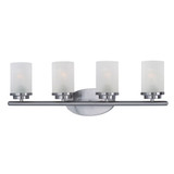 Corona 4 Light Frosted Glass Vanity Light by Maxim - 10214