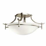 Olympia 3 Light 24 Inch Wide Semi Flush Mount by Kichler - 3606