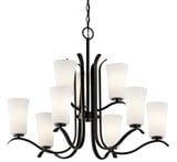 Armida 9 Light Large 2 Tier Chandelier by Kichler - 43075