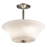 Aubrey 3 Light 15 Inch Wide Semi Flush Mount by Kichler - 43669