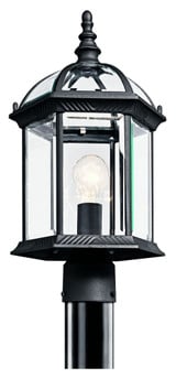 Barrie 10W 1 LED Outdoor Post Lantern 18 x 9.75 In by Kichler  - 49187