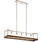 Tanis 5 Light Rustic Linear Chandelier by Kichler - 52091