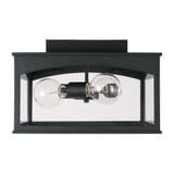 Burton 3 Light 14 Inch Wide Outdoor Flush Mount by Capital - 946731