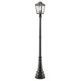 Bayland 3 Light Outdoor Post Mount Lantern 14.17 x 104.75 Inches by Z-Lite - 539PHBR