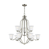 Emmons 9 Light Oversized 2 Tier Chandelier by Generation Lighting - 3139009