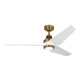 Ruhlmann Smart 3 Blade Ceiling Fan with Light Kit 52 Inch Wide by VC Fan - 3RULSM52