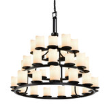 Candlearia Dakota 36 Light 3 Tier Chandelier by JD CNDL-8712-14-CREM - CNDL-8712-14-CREM