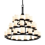 Candlearia Dakota 36 Light 3 Tier Chandelier by JD CNDL-8712-14-CREM - CNDL-8712-14-CREM