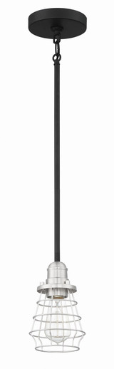 Churston Rise - 1 Light Cage Mini Pendant In Transitional/Modern and Contemporary Style-8.63 Inches Tall and 5 Inches Wide - 139-BEL-921779