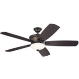 Glover Point 5 Blade Ceiling Fan with Light Kit 56 Inches Wide by BSH - 147-BEL-300325