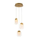 Paget 3 Light Mini Chandelier by Eurofase - 38042