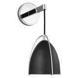 Norman 1 Light Black Shade Wall Sconce by Visual Comfort Studio - 4151701