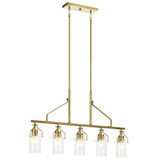 Kingsbury Crescent 5 Light Industrial Linear Chandelier by BSH - 147-BEL-1031873