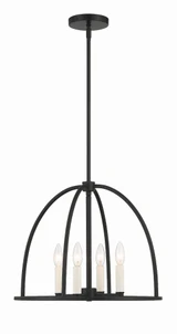 Abbott 4 Light Small Chandelier by Crystorama - ABB-3004