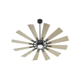 Cirque 12 Blade Patio Fan with Light Kit 60 Inches Wide by Quorum  - 46012