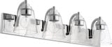 4 Light Cone Vanity Light 29.5 Inch Wide by Quorum - 518-4