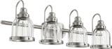 Banded Dome 4 Light Vanity Light by Quorum - 586-4