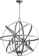 Celeste 6 Light Medium Chandelier by Quorum - 6009-6