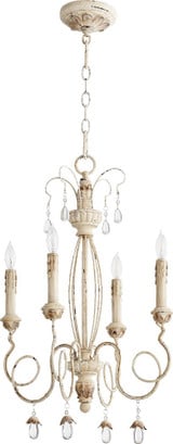 Collins 4 Light Small Chandelier by Quorum - 6044-4