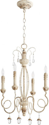 Collins 4 Light Small Chandelier by Quorum - 6044-4